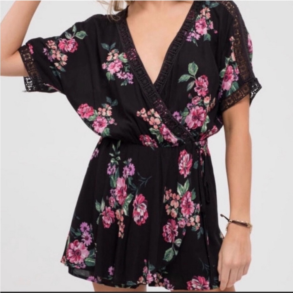 Blu Pepper Floral Jumpsuit